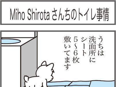 Miho Shirotaさんちのトイレ事情